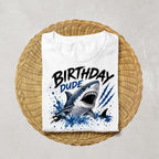 Birthday Dude Shark Shirt | Shark Birthday Shirt | Shark Birthday Boy Outfit | Ocean Birthday Party Shirt | Boys Birthday Tee