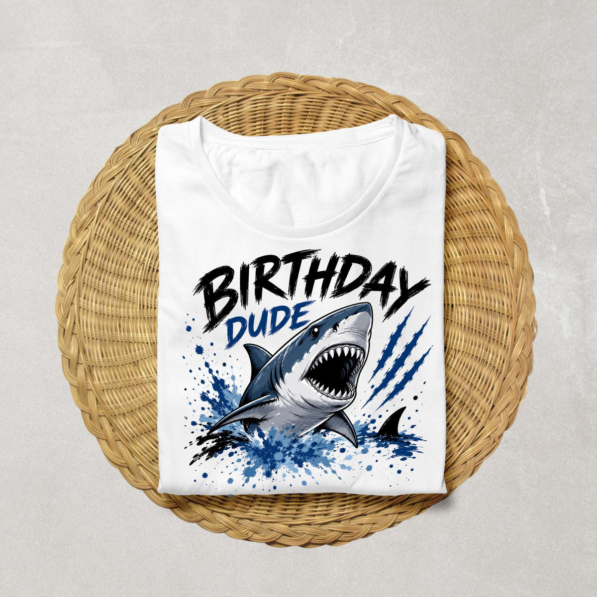 Birthday Dude Shark Shirt | Shark Birthday Shirt | Shark Birthday Boy Outfit | Ocean Birthday Party Shirt | Boys Birthday Tee