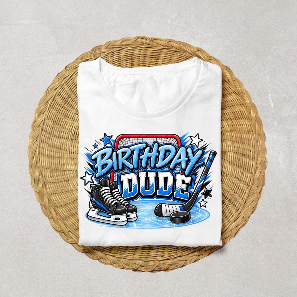 Hockey Birthday Shirt, Birthday Dude Shirt, Boys Hockey Birthday Shirt, Hockey Party Outfit, Ice Hockey Birthday Tee, Hockey Lover Gift