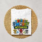 Robot Birthday Shirt for Boys, Birthday Mode Activated Shirt, Robot Birthday Party Outfit, Kids Birthday Tee, Science Tech Birthday Shirt