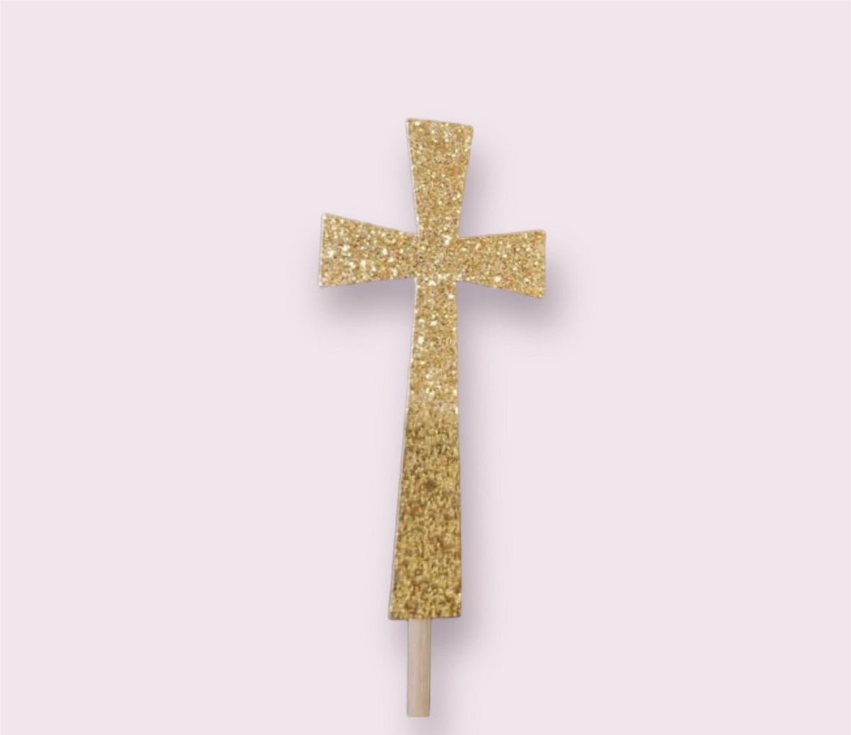 Gold Cross Cupcake Toppers – Baptism Cupcake Picks – Religious Cupcake Decorations – Christening Party Decor – Communion Dessert Toppers