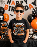 Bone Squad Birthday Shirt, Halloween Birthday Shirt for Kids, Skeleton Birthday Boy Shirt, Spooky Birthday Party Tee, October Birthday