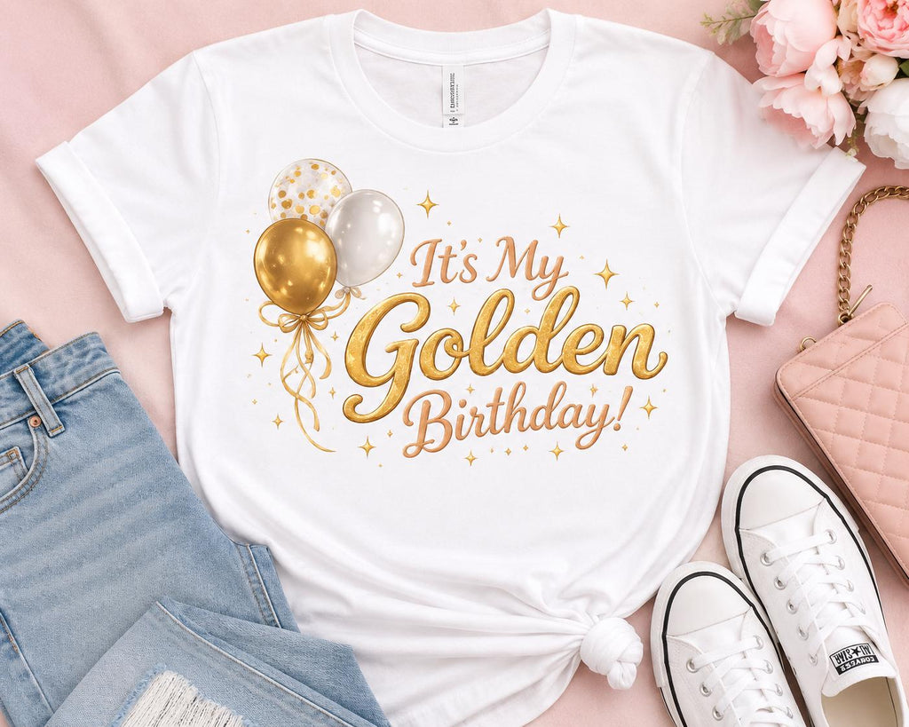 In My Golden Birthday Era Shirt | Golden Birthday Tee | Birthday Girl Shirt | Golden Birthday Outfit | Birthday Party Shirt | Gold Birthday