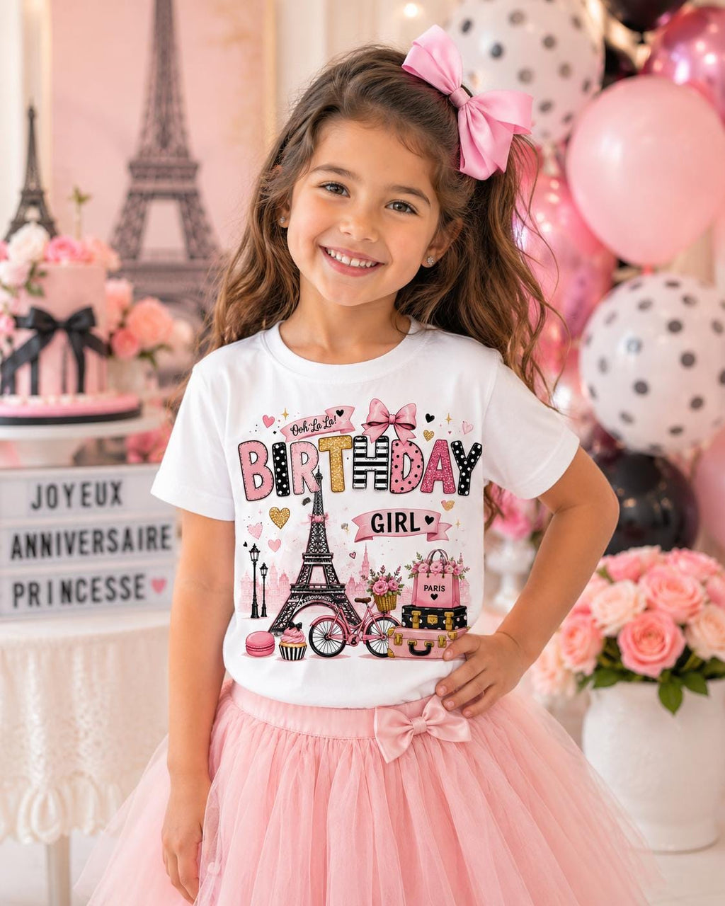 Paris Birthday Girl Shirt | Ooh La La Birthday Shirt | Paris Theme Birthday Outfit | Eiffel Tower Birthday Tee | Paris Party Shirt