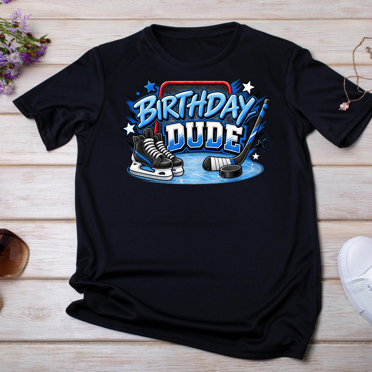 Hockey Birthday Shirt, Birthday Dude Shirt, Boys Hockey Birthday Shirt, Hockey Party Outfit, Ice Hockey Birthday Tee, Hockey Lover Gift