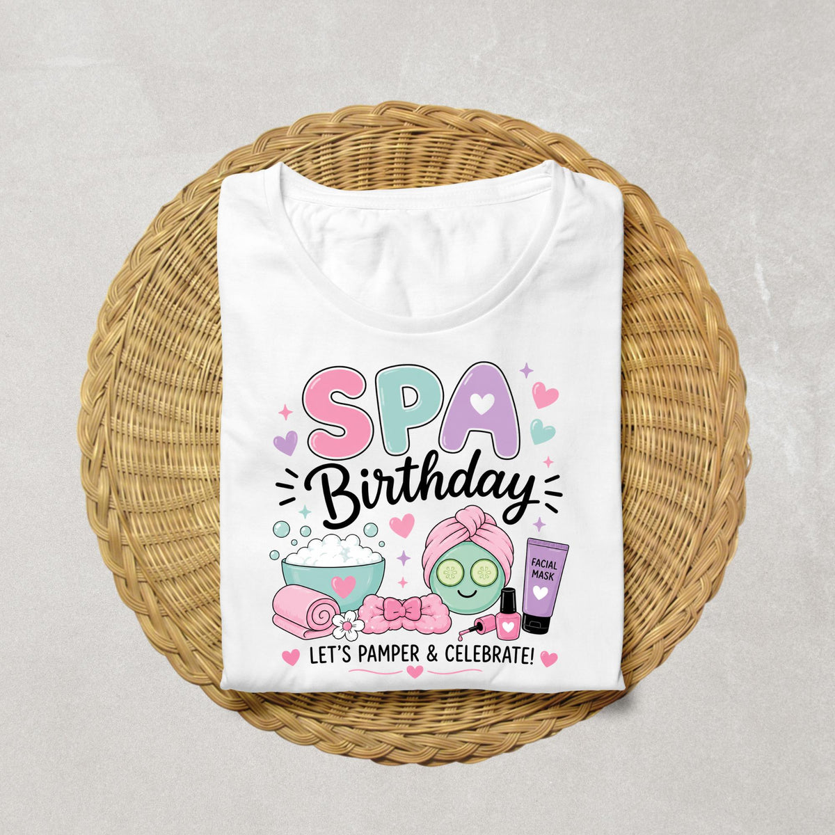 Spa Birthday Shirt | Girls Spa Party Shirt | Pamper Party Birthday Tee | Spa Day Birthday Outfit | Matching Spa Party Shirts | Birthday Girl