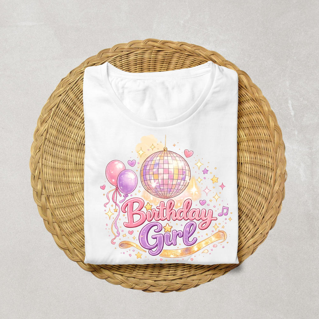Birthday Girl Disco Shirt | Disco Ball Birthday Shirt | Groovy Birthday Outfit | Girls Birthday Party Tee