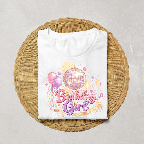 Birthday Girl Disco Shirt | Disco Ball Birthday Shirt | Groovy Birthday Outfit | Girls Birthday Party Tee