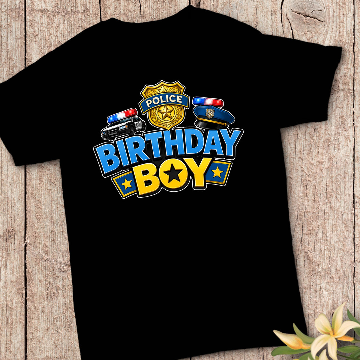 Birthday Boy Police Shirt | Police Birthday Shirt | Police Party Outfit | Birthday Boy Tee | Police Birthday Theme