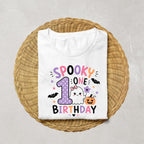 Spooky One Birthday Shirt | Halloween 1st Birthday Girl Shirt | Cute Ghost First Birthday Outfit | Pumpkin Birthday Tee | Cake Smash Shirt