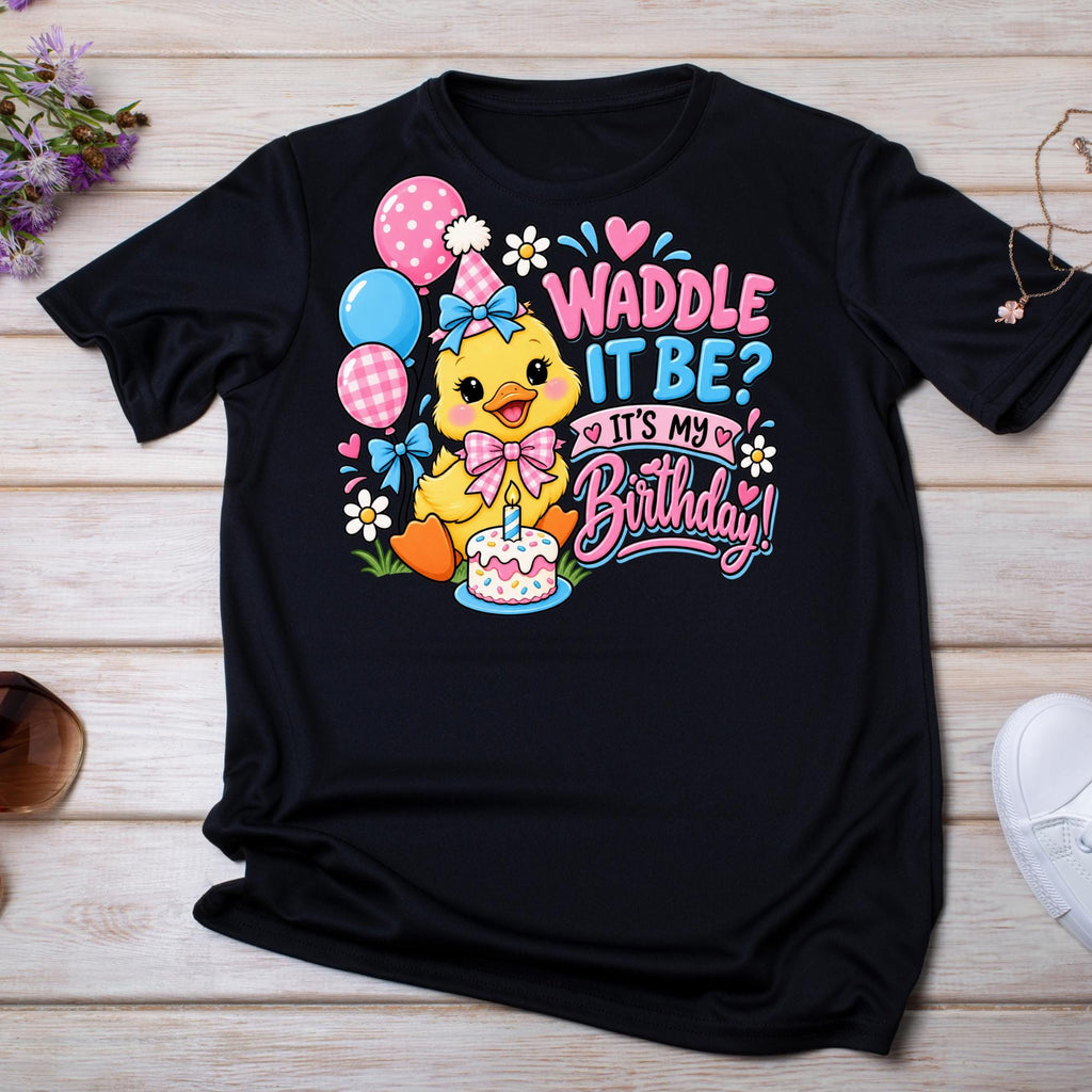 Duck Birthday Shirt, Waddle It Be Birthday Shirt, Duck Birthday Girl Outfit, Cute Duck Party Shirt, Toddler Birthday Tee