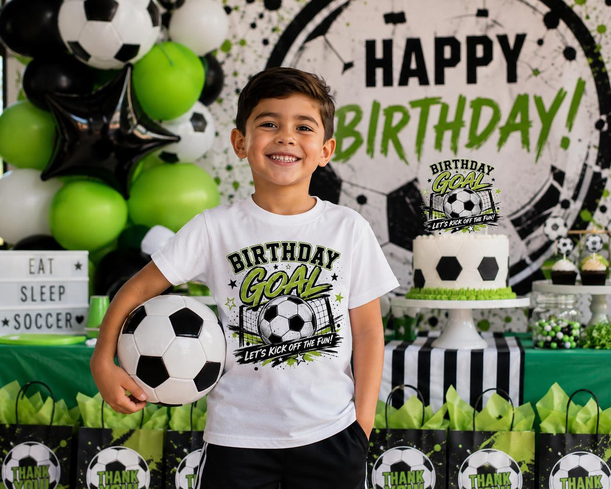 Birthday Goal Soccer Shirt | Soccer Birthday Shirt | Soccer Birthday Boy Outfit | Sports Birthday Tee | Soccer Party Shirt