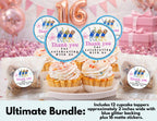It’s All About You Girl Custom Birthday Cake Topper – Personalized Name & Age Topper, Glitter Shaker Cake Decoration | Birthday Cake Topper