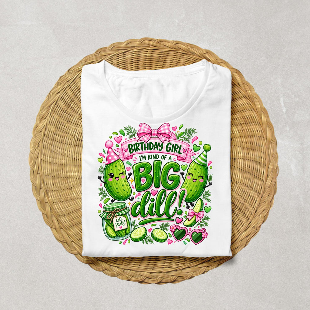 Big Dill Birthday Shirt Girl, Pickle Birthday Shirt, Birthday Girl Shirt, Pickle Party Shirt, Cute Kids Birthday Outfit