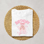 Ballet Birthday Girl Shirt | Ballerina Birthday Shirt | Pink Ballet Slippers Birthday Tee | Dance Party Outfit | Girls Birthday Shirt