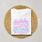 Mermaid Birthday Girl Shirt | Mermaid Birthday Outfit | Under the Sea Birthday Tee | Girls Birthday Shirt | Matching Cake Topper Available