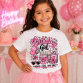 Birthday Girl Shirt, Pink Birthday Shirt for Girls, Girly Birthday Outfit, Bow Birthday Shirt, Cute Girls Birthday Party Tee
