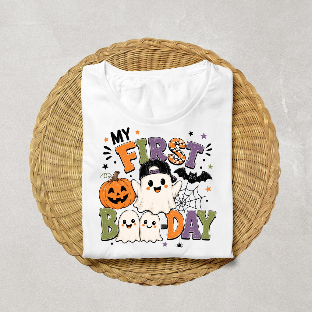 My First Boo-Day Shirt | Halloween 1st Birthday Shirt | Ghost Birthday Boy Outfit | Spooky First Birthday Tee | Cute Halloween Birthday