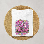 5 and Fabulous Birthday Shirt Girl, 5th Birthday Shirt, Five Year Old Birthday Outfit, Disco Unicorn Birthday Tee, Girls Birthday Shirt
