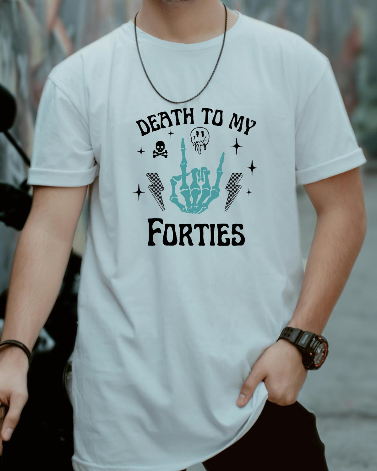 Death to My Thirties Shirt, 40th Birthday Shirt, Funny 40th Birthday Tee, Skeleton Hand Birthday Shirt, Over the Hill Birthday Gift