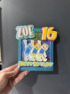 It’s All About You Girl Custom Birthday Cake Topper – Personalized Name & Age Topper, Glitter Shaker Cake Decoration | Birthday Cake Topper