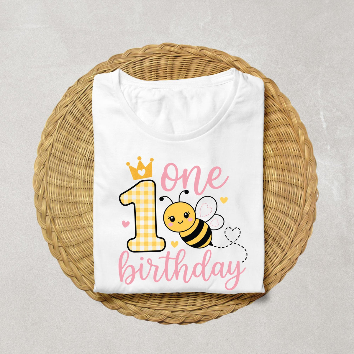 My 1st Bee-Day Shirt | Bee First Birthday Shirt Girl | Sweet as Can Bee Birthday Outfit | Bee Theme 1st Birthday | Pink Bumble Bee Tee