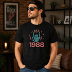 Custom Birth Year Skeleton Shirt, EST Year Shirt, Personalized Vintage Birth Year Tee, 1985 Birthday Shirt, Custom Year Graphic Tee, Retro