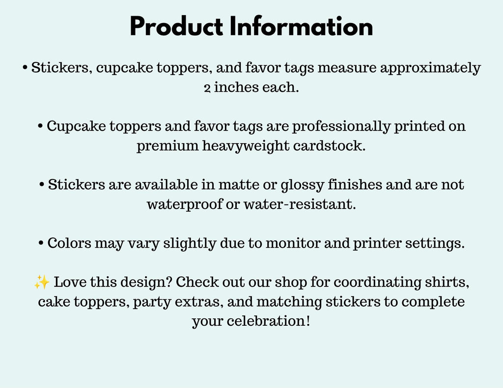 Mermaid Party Stickers | Mermaid Birthday Favor Stickers | Goodie Bag Labels | Treat Box Seals | Matte or Glossy | 16 Stickers
